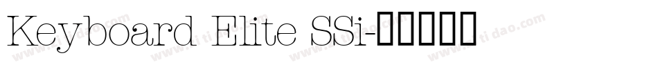 Keyboard Elite SSi字体转换